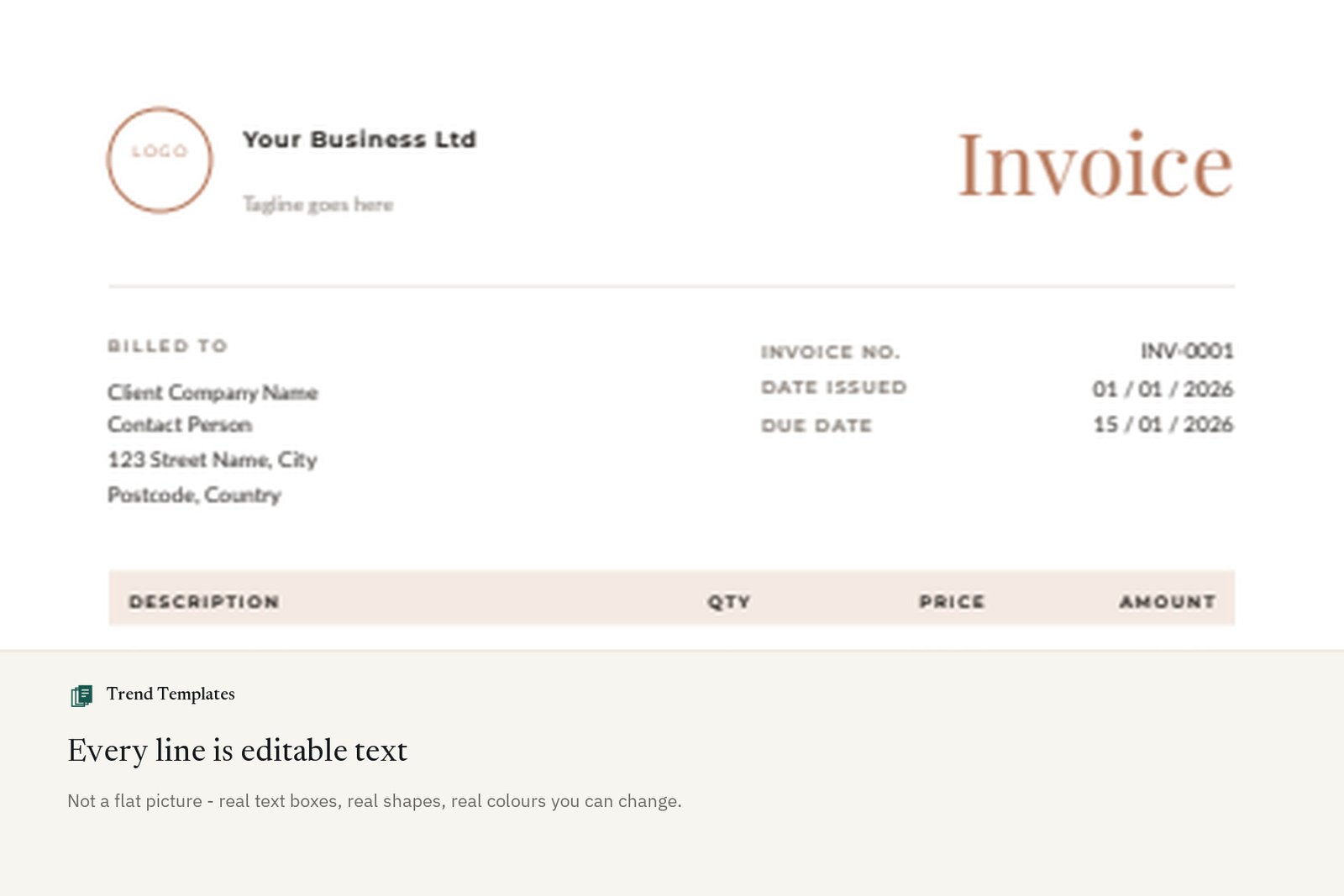 Canva Invoice Templates - 8 Layouts, 5 Colourways - Image 3