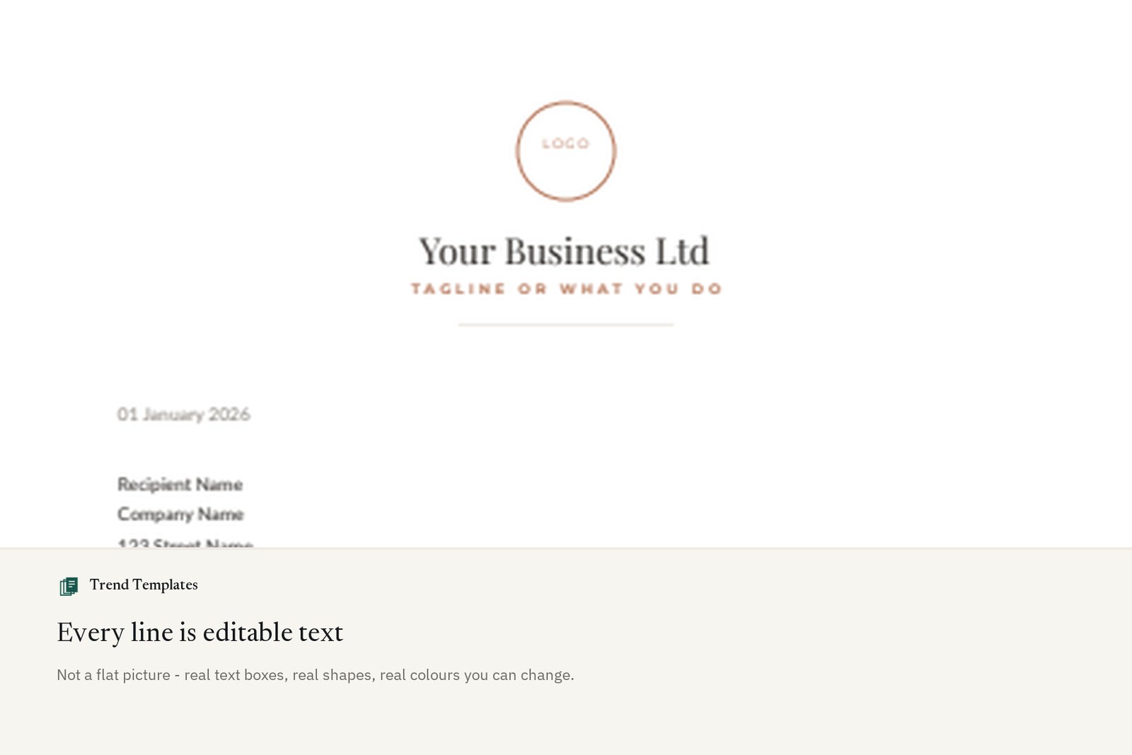 Canva Letterhead Templates - 8 Layouts, 5 Colourways - Image 3