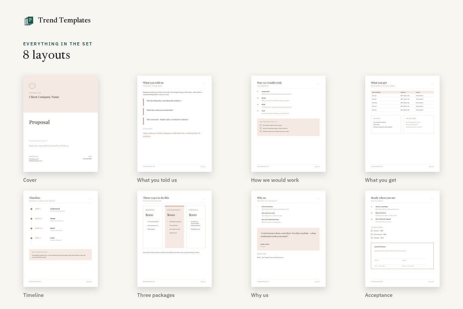 Canva Proposal Template - Freelance & Project, 8 Pages - Image 2
