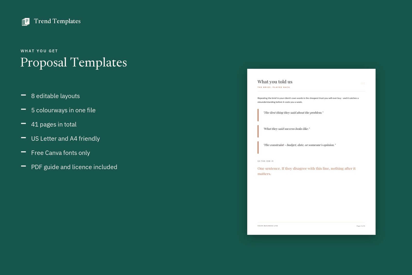 Canva Proposal Template - Freelance & Project, 8 Pages - Image 6