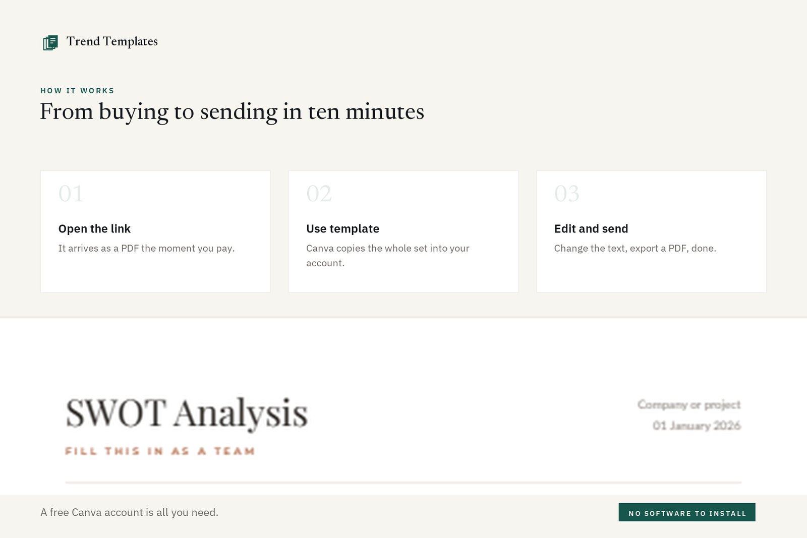 Canva SWOT Analysis Template - 8 Layouts, 5 Colourways - Image 5
